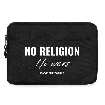 Keine Religionen, keine Kriege - Laptoptasche 13" - Schwarz - Vorne