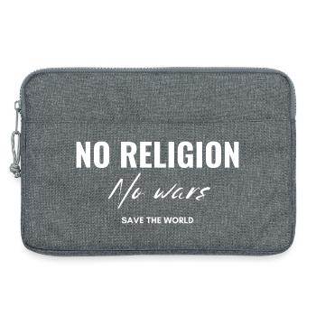 Pas de religions, pas de guerres - Sacoche pour ordinateur portable 13 pouces - gris chiné - Devant