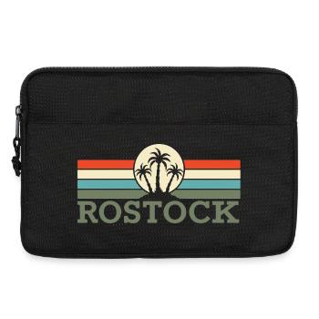 Rostock Palmiers Rétro - Sacoche pour ordinateur portable 13 pouces - noir - Devant