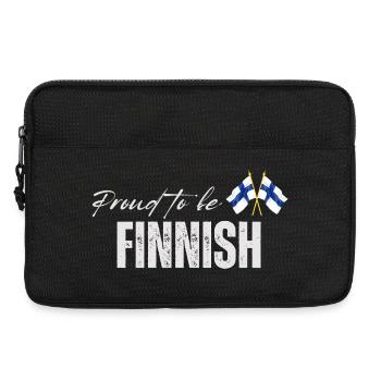Stolzer Finne, ich liebe Finnland - Laptoptasche 13" - Schwarz - Vorne