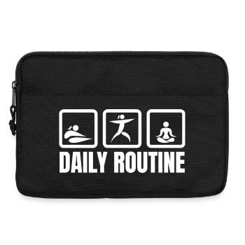 Yogaliebhaber Tagesablauf - Laptoptasche 13" - Schwarz - Vorne