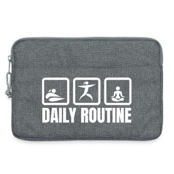 Yoga Lovers Daily Routine - Laptop bag 13" - heather grey - Front
