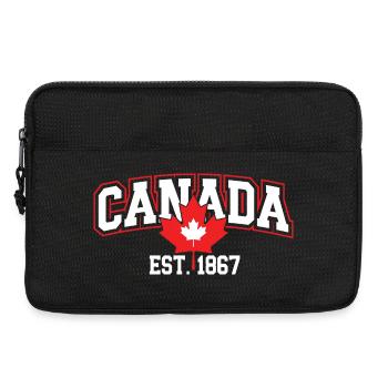 Canada Patriotic Maple Leaf Design - Sacoche pour ordinateur portable 13 pouces - noir - Devant