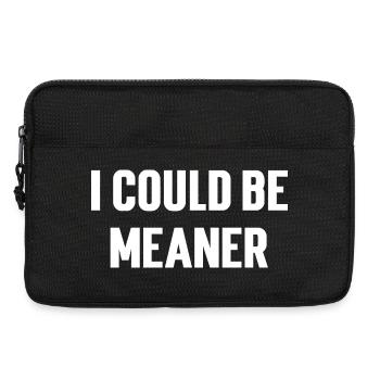 Motivating Typography in Minimalist Style - Laptop bag 13" - black - Front