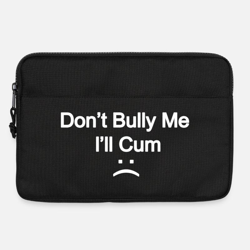Kühner Slogan: Mobbe mich nicht - Laptoptasche 13" - Schwarz