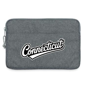 Connecticut - Souvenir USA State Design - Sacoche pour ordinateur portable 13 pouces - gris chiné - Devant