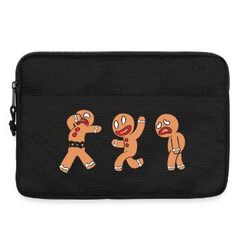 Gingerbread man Christmas gingerbread - Laptop bag 13" - black - Front