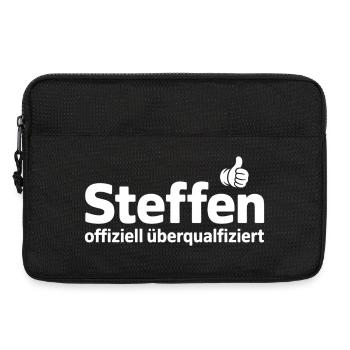 Steffen officiellement surqualifié - Sacoche pour ordinateur portable 13 pouces - noir - Devant