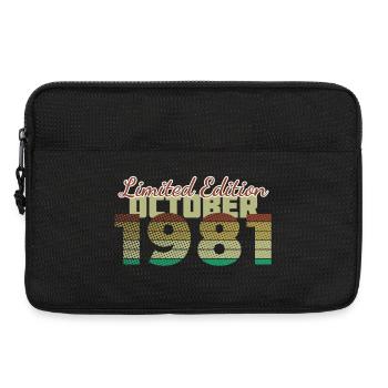 44. Geburtstag Limited Edition (SCR) 10/1981 - Laptoptasche 13" - Schwarz - Vorne