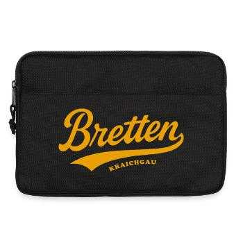 Bretten Baden Schriftzug - Laptoptasche 13" - Schwarz - Vorne