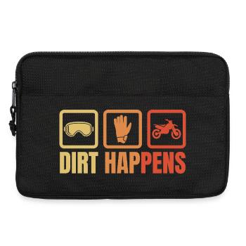Man wird dreckig - Laptoptasche 13" - Schwarz - Vorne
