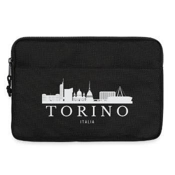 Skyline von Turin, Turin, Italien - Laptoptasche 13" - Schwarz - Vorne