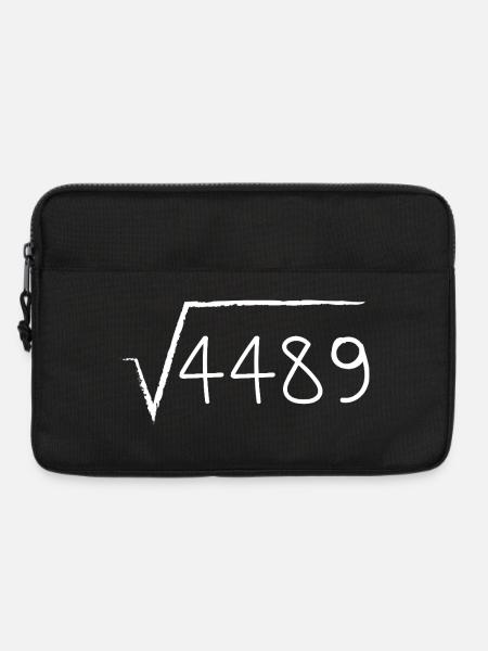 67 Square Root 4489 - Laptop bag 13" - black
