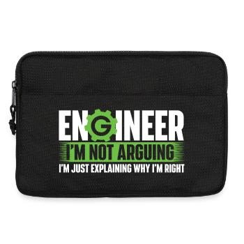 Ingenieur streitet nicht, sondern erklärt nur, warum ich Recht habe - Laptoptasche 13" - Schwarz - Vorne