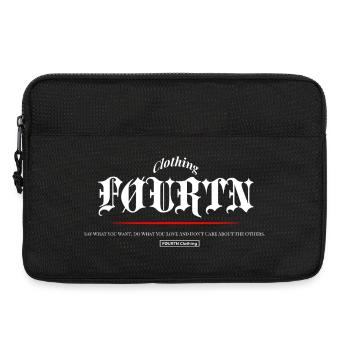 FØURTN Say What You Want (White) - Laptoptasche 13" - Schwarz - Vorne