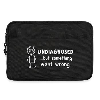 Undiagnosed ... But Something Went Wrong – Humor - Laptop bag 13" - black - Front