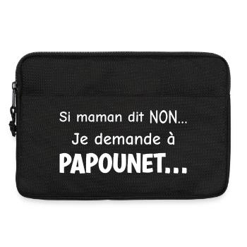 Accomplice daddy - Laptop bag 13" - black - Front