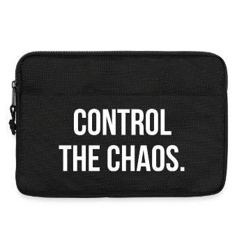 CONTRÔLEZ LE CHAOS. | Greyline Officiel - Sacoche pour ordinateur portable 13 pouces - noir - Devant