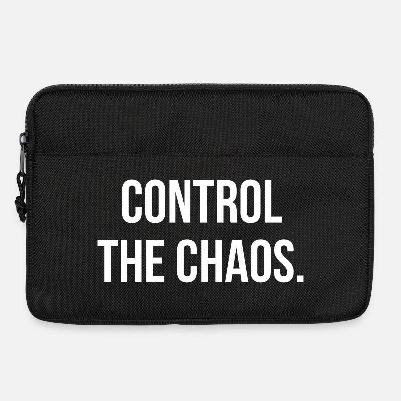 CONTROL THE CHAOS. | Greyline Official - Laptoptasche 13" - Schwarz