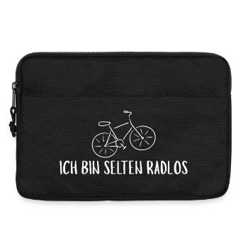 Funny Cyclist Bicycle Bike - Laptoptasche 13" - Schwarz - Vorne