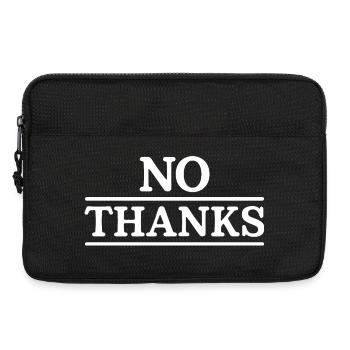 no thanks - Laptop bag 13" - black - Front