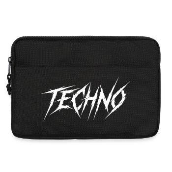 Graphique de police à griffes techno - Sacoche pour ordinateur portable 13 pouces - noir - Devant