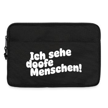 I see stupid people - Laptop bag 13" - black - Front