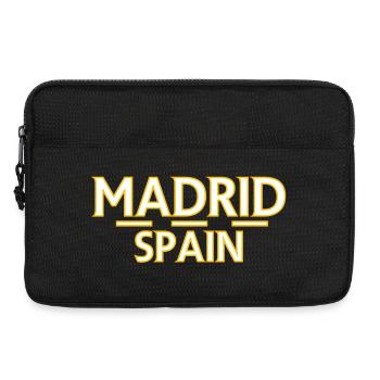 Madrid – Spanien - Laptoptasche 13" - Schwarz - Vorne