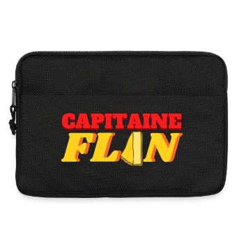 Captain Flan - Laptop bag 13" - black - Front