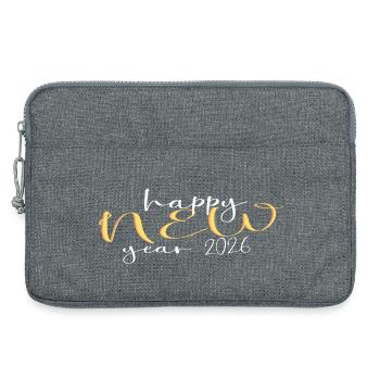 Happy New Year 2026 - Sacoche pour ordinateur portable 13 pouces - gris chiné - Devant