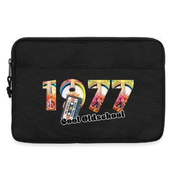 1977 Vintage Retro – Cassette – Cool Olds - Sacoche pour ordinateur portable 13 pouces - noir - Devant
