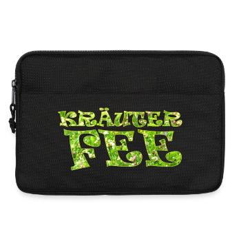 Kräuterfee Kräuter Garten  Kräuterschnecke - Laptoptasche 13" - Schwarz - Vorne