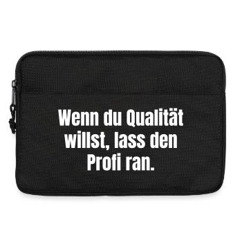Affiche de faute de frappe de qualité professionnelle - Sacoche pour ordinateur portable 13 pouces - noir - Devant