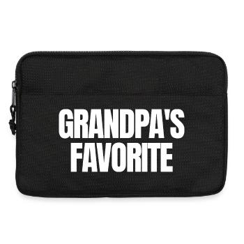 Lieblingsenkelkind Lustig Ich bin Opas Liebling - Laptoptasche 13" - Schwarz - Vorne