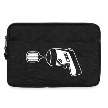 Phaser trifft Mixer – Lustiges Geek & Koch - Laptoptasche 13" - Schwarz - Vorne
