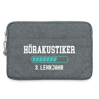 Hearing aid acoustician training 3 year apprenticeship 3rd year apprenticeship - Laptop bag 13" - heather grey - Front