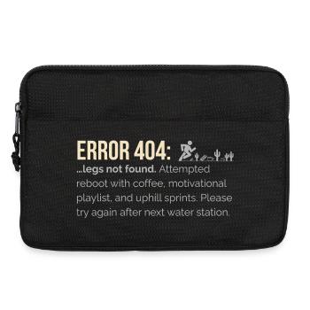 Funny Runner – 404 : Jambes non trouvées avec le jeu - Sacoche pour ordinateur portable 13 pouces - noir - Devant