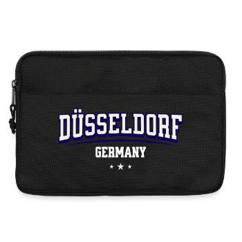 Logo universitaire de Düsseldorf, Allemagne - Sacoche pour ordinateur portable 13 pouces - noir - Devant