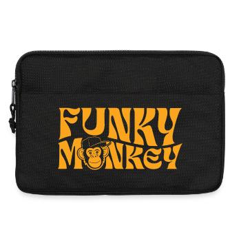 Funky Monkey Retro-Typografie - Laptoptasche 13" - Schwarz - Vorne