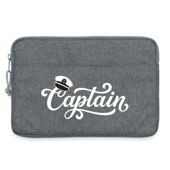 Captain Cap Sailing - Laptop bag 13" - heather grey - Front