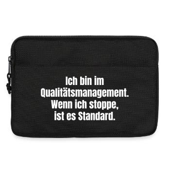 Slogan de gestion de la qualité - Sacoche pour ordinateur portable 13 pouces - noir - Devant