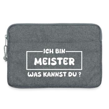 Maître artisan en tant que profession - Sacoche pour ordinateur portable 13 pouces - gris chiné - Devant