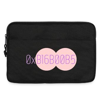 0xB16B00B5 Leetspeak  - Laptoptasche 13" - Schwarz - Vorne