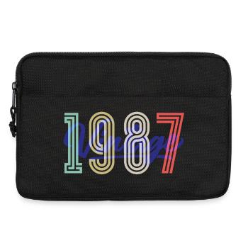 1987 Vintage Vintage Birthday Gift - Laptop bag 13" - black - Front