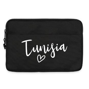 Tunesien Herz Frauenliebe Tunesien - Laptoptasche 13" - Schwarz - Vorne