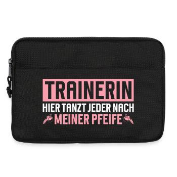 Trainer: Everyone dances to my tune here - Laptop bag 13" - black - Front