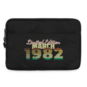 44. Geburtstag Limited Edition (SCR) 03/1982 - Laptoptasche 13" - Schwarz - Vorne