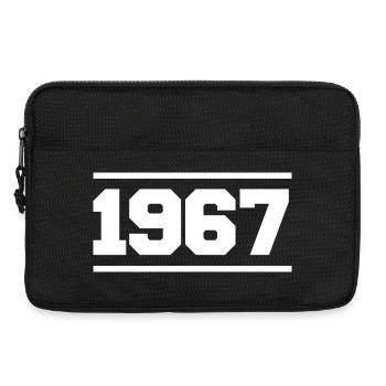 1967 Cadeau rétro 1967 - Sacoche pour ordinateur portable 13 pouces - noir - Devant