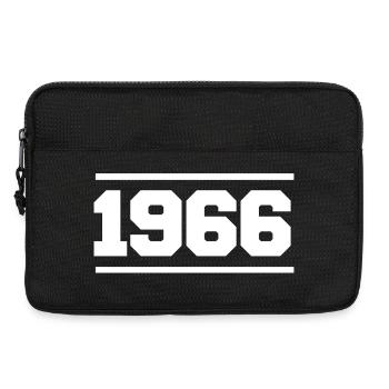 1966 Cadeau rétro 1966 - Sacoche pour ordinateur portable 13 pouces - noir - Devant