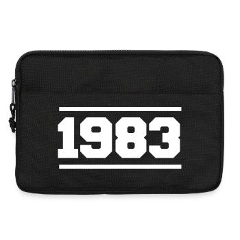 1983 Cadeau rétro 1983 original 1983 - Sacoche pour ordinateur portable 13 pouces - noir - Devant